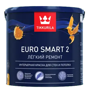 Краска интерьерная EURO SMART 2 A гл/мат 2,7л