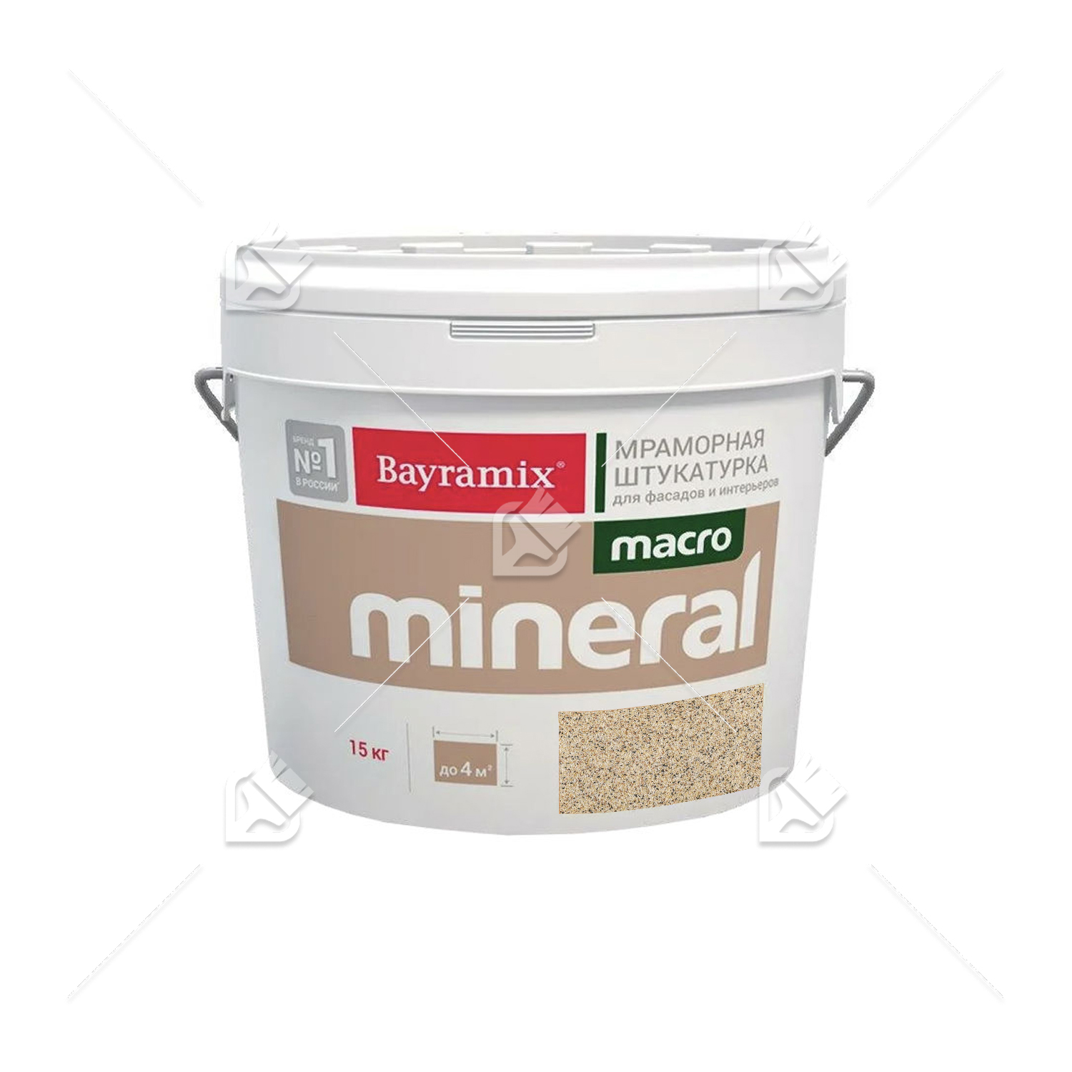 Штукатурка декоративная мраморная Bayramix MACRO Mineral фракция 1,5-2,0 мм 1031 15 кг
