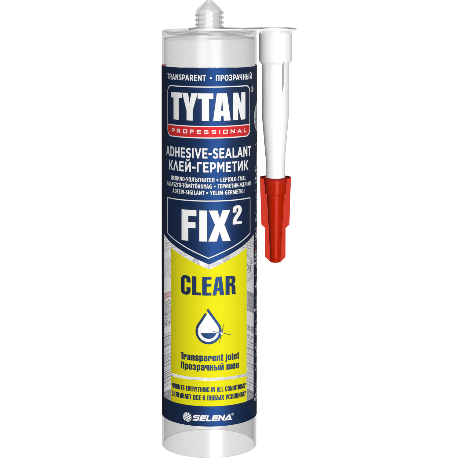 Клей-Герметик Tytan Professional  Fix² Clear прозрачный 290 мл