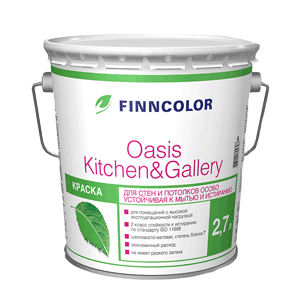 Краска OASIS KITCHEN & GALLERY A мат 2,7л