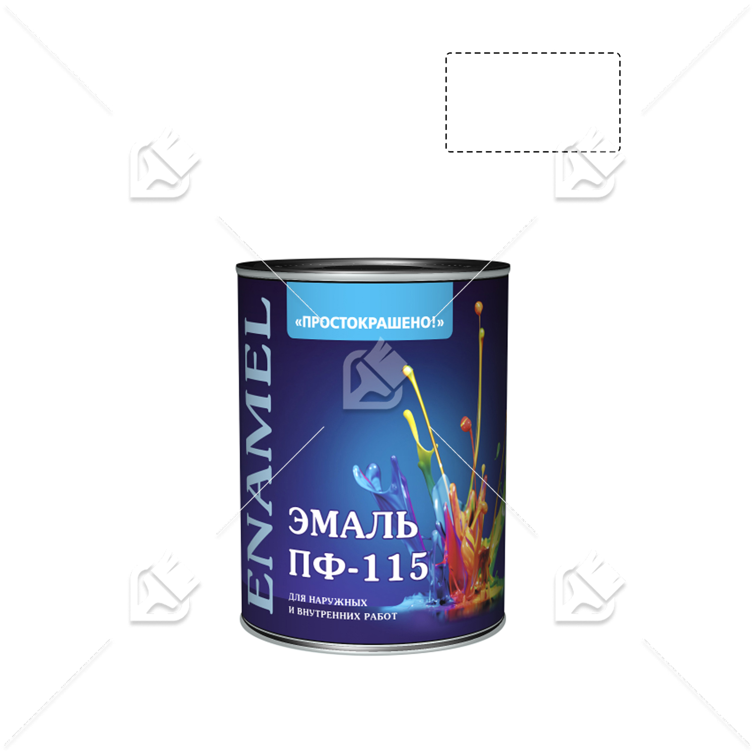 Эмаль ПФ-115 универсальная алкидная Простокрашено белая 1,8 кг
