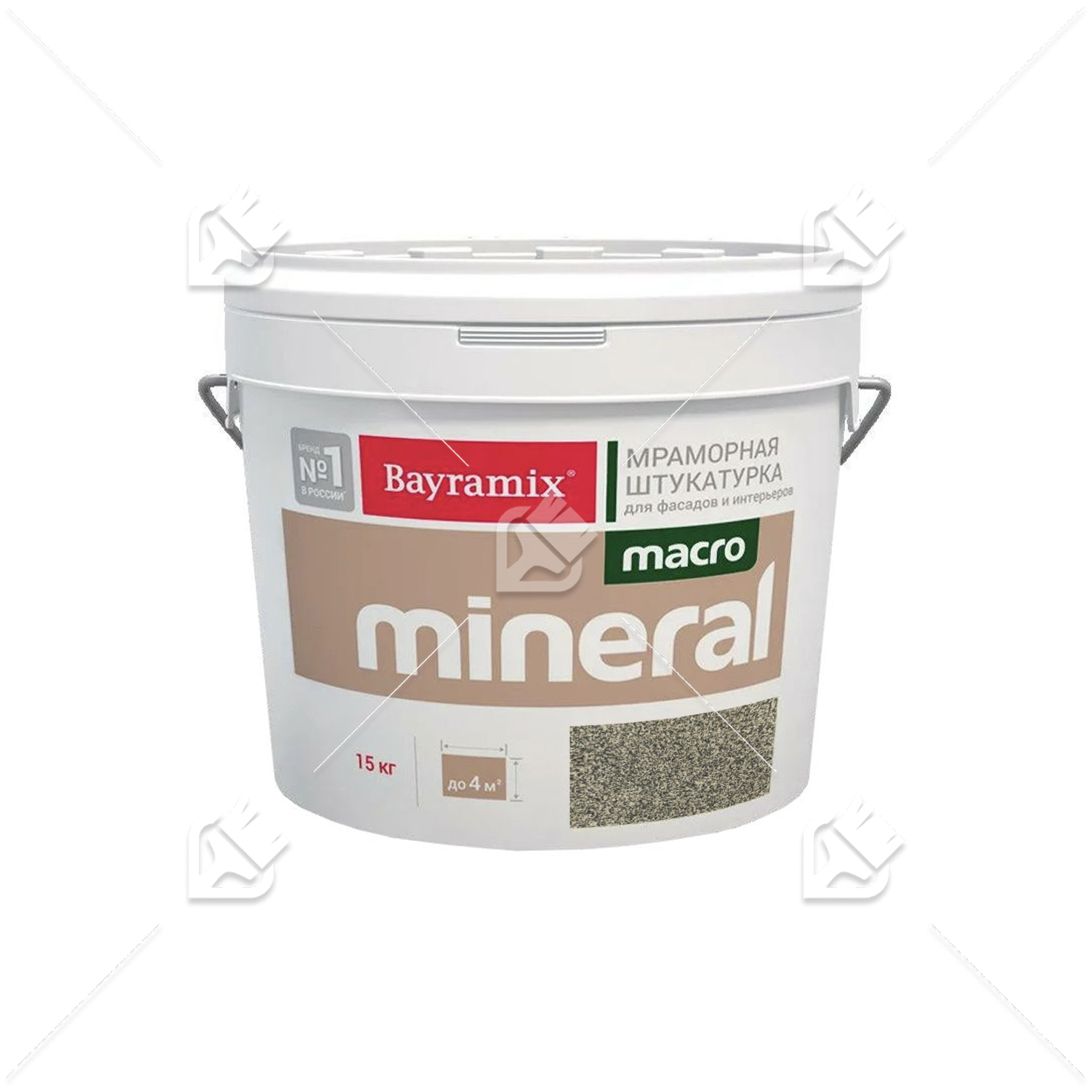 Штукатурка декоративная мраморная Bayramix MACRO Mineral фракция 1,5-2,0 мм 1013 15 кг