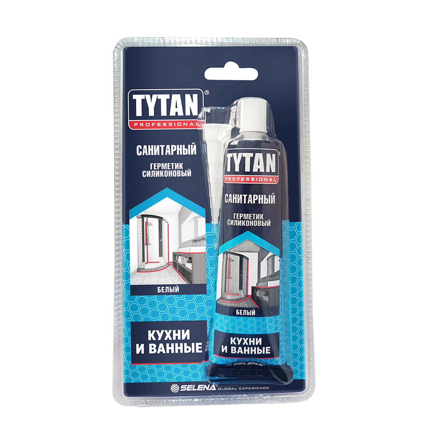 Герметик силиконовый санитарный Tytan Professional белый 85 мл