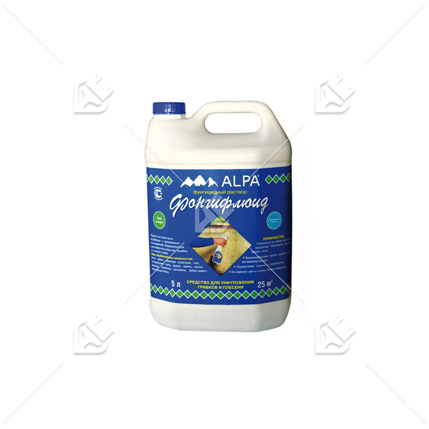 Пропитка для защиты древесины Alpa Fongifluid 5 л.