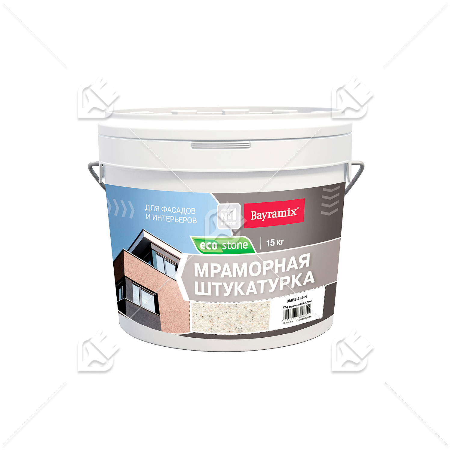 Штукатурка декоративная мраморная Bayramix Ecostone 774-N 15 кг