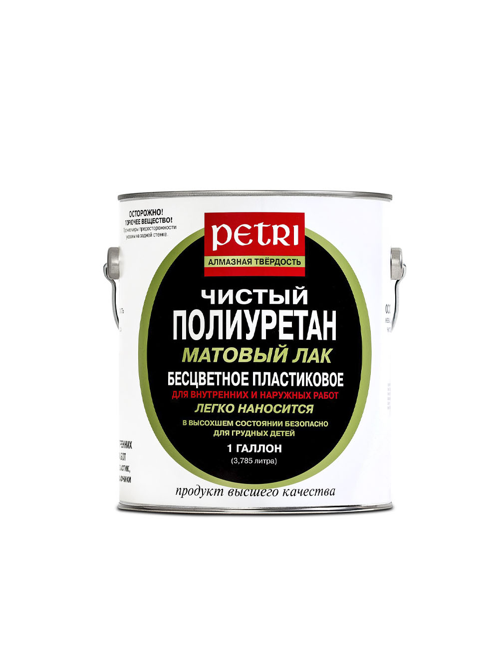 Лак для деревянных поверхностей Petri DIAMOND HARD матовый 3,78л