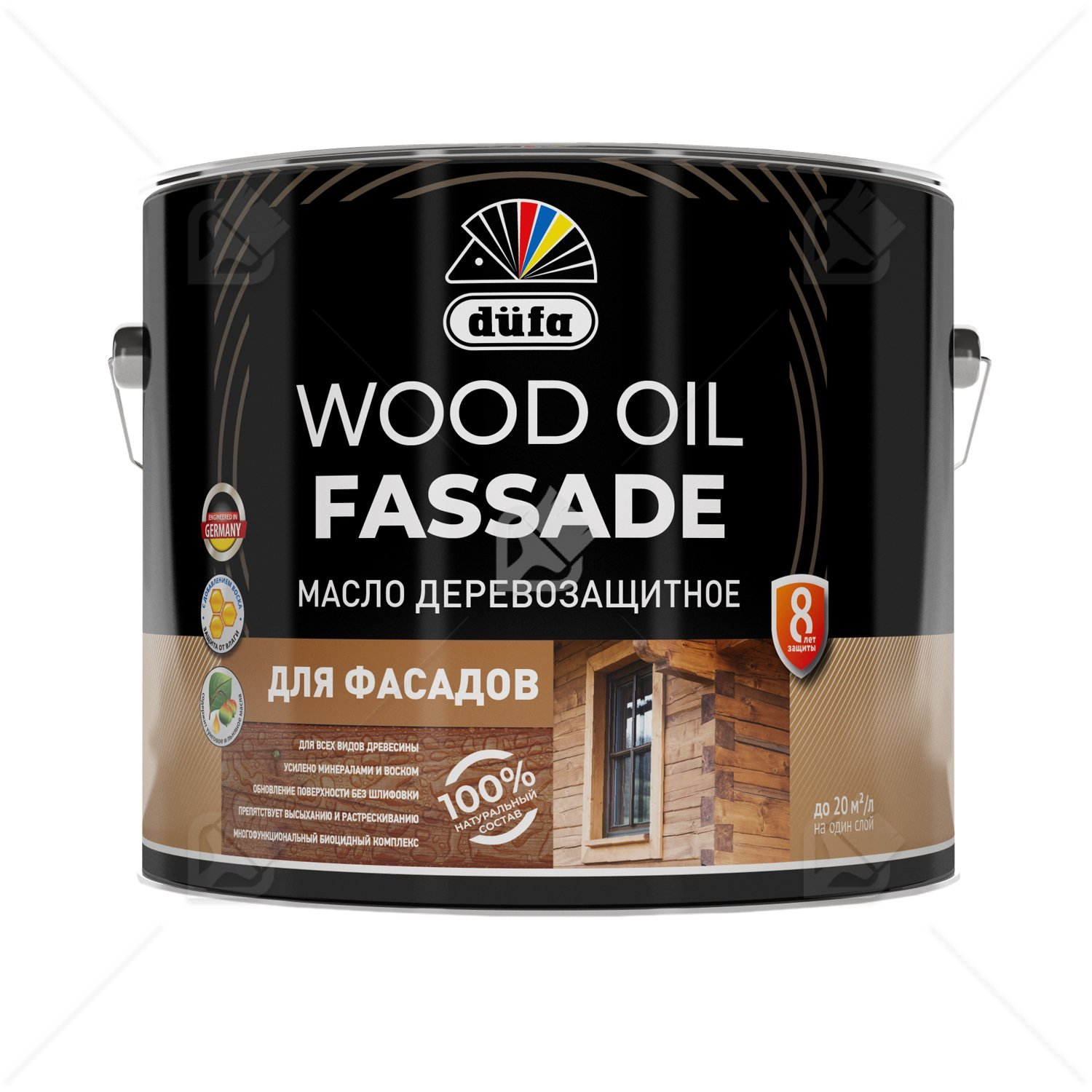 Масло деревозащитное для фасадов Dufa Wood Oil Fassade палисандр 9 л.