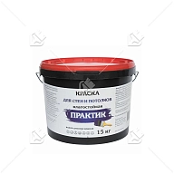 Краска для стен и потолков Практик белая 15 кг