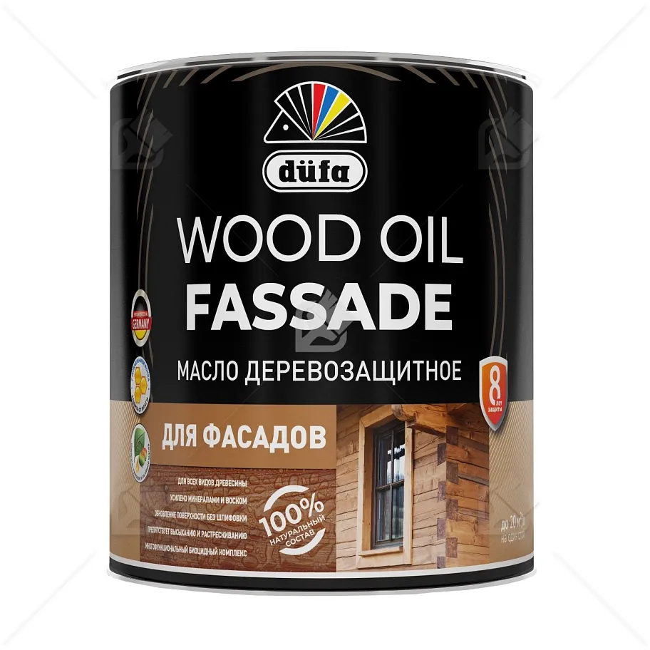 Масло деревозащитное для фасадов Dufa Wood Oil Fassade белое 0,9 л