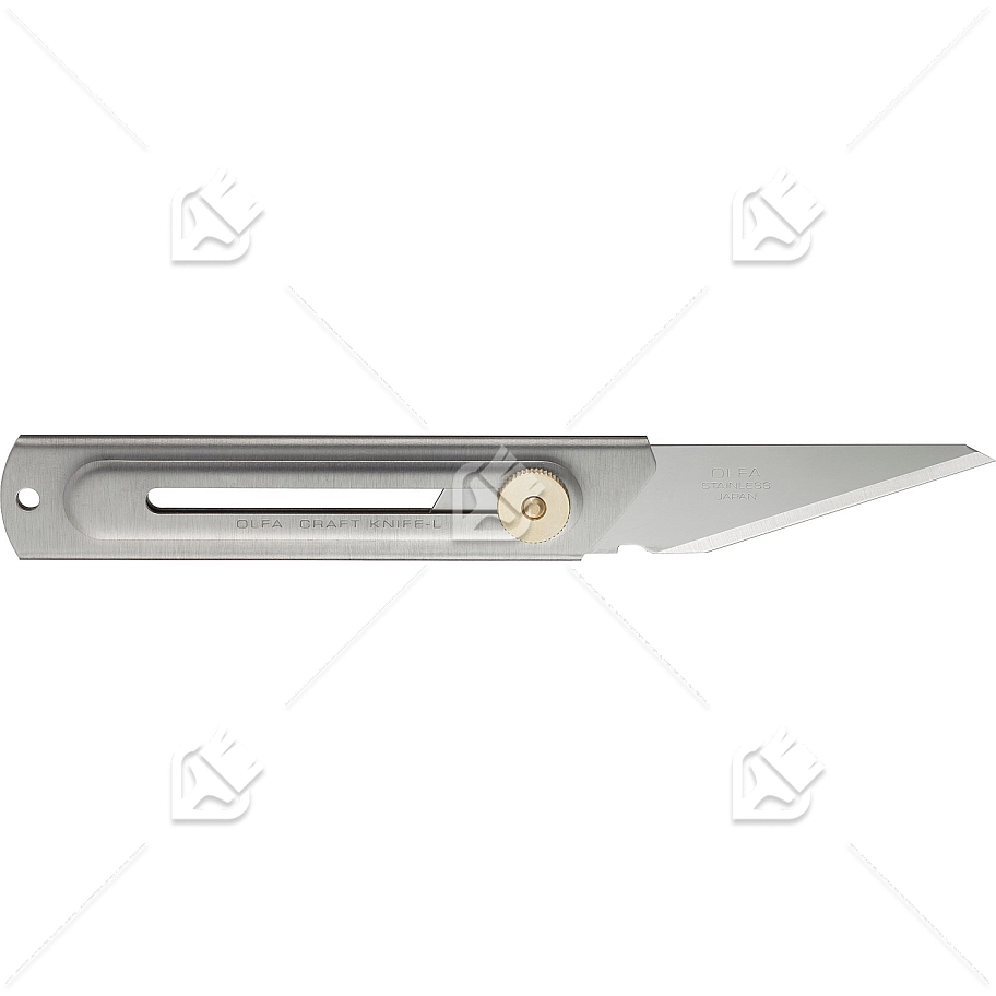 Нож хозяйственный Olfa с выдвижным лезвием нержавеющая сталь 20 мм.