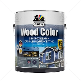 Кроющий антисептик Dufa Wood Color темный шоколад 2,5 л