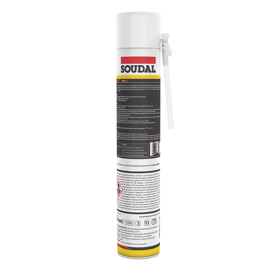 Пена стандартная огнестойкая Soudal Soudafoam FIRESTOPR 750 мл