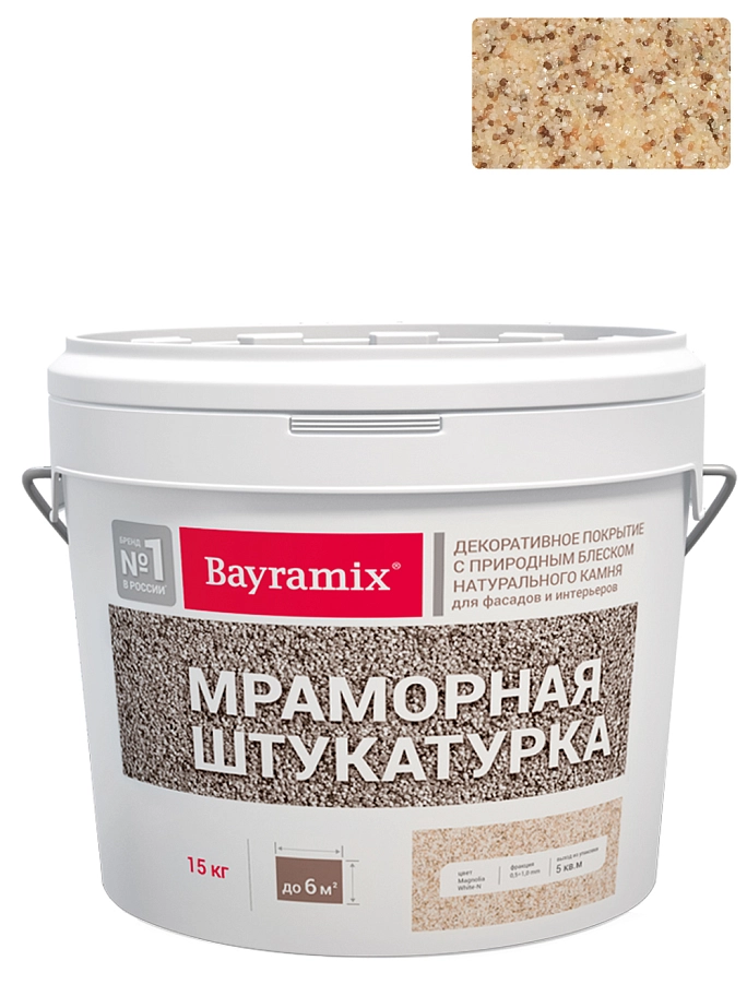 Штукатурка декоративная мраморная Bayramix Kashmir Gold-K 15 кг.