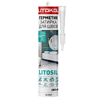 Герметик санитарный силиконовый Litokol Litosil бежевый 280 мл 