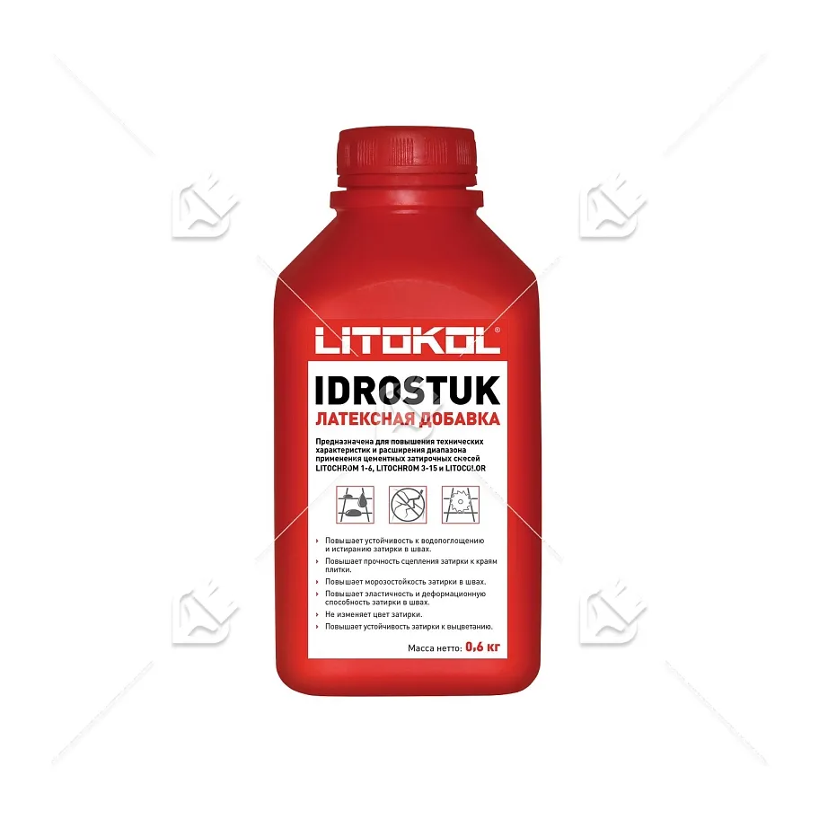 Латексная добавка для затирки LITOKOL IDROSTUK - M 0,6кг