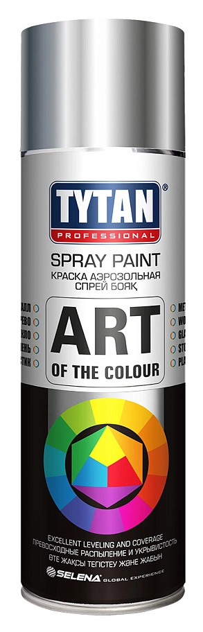 Краска универсальная аэрозольная акриловая Tytan Professional Art of the colour RAL 9006 металлик 400 мл.