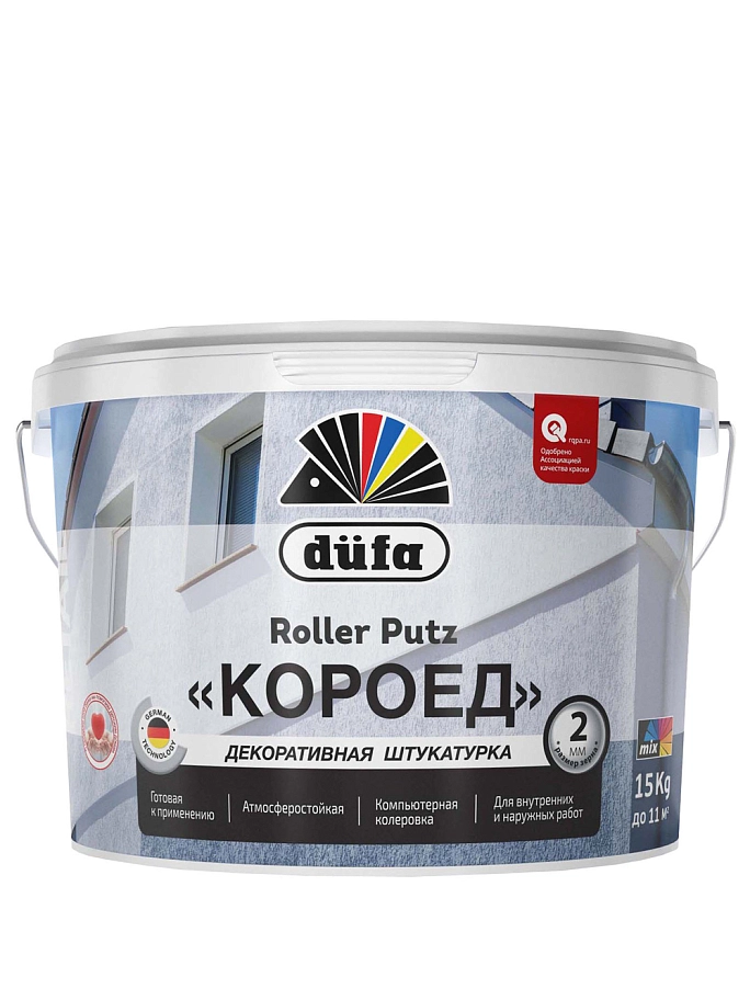 Штукатурка декоративная роллерная Dufa Retail Roller Putz матовая 15 кг.
