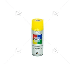 Краска аэрозольная CORALINO (520 мл, 200г),  RAL1018 Цинково-желтый