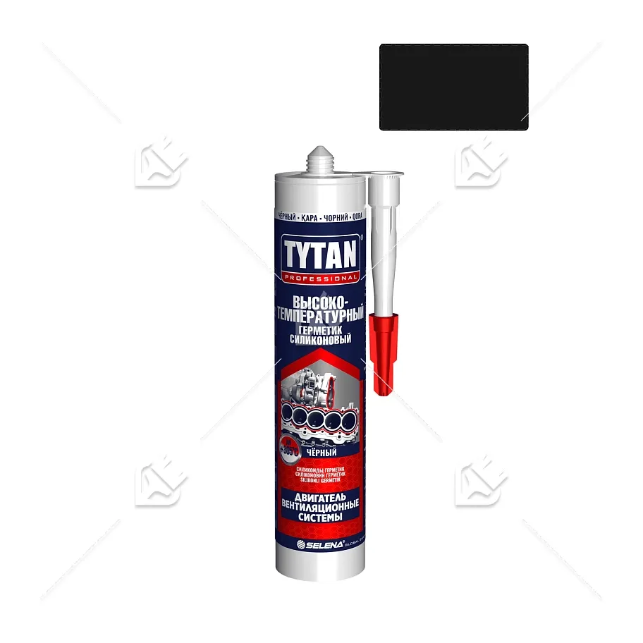 Герметик силиконовый высокотемпературный Tytan Professional черный 280 мл 