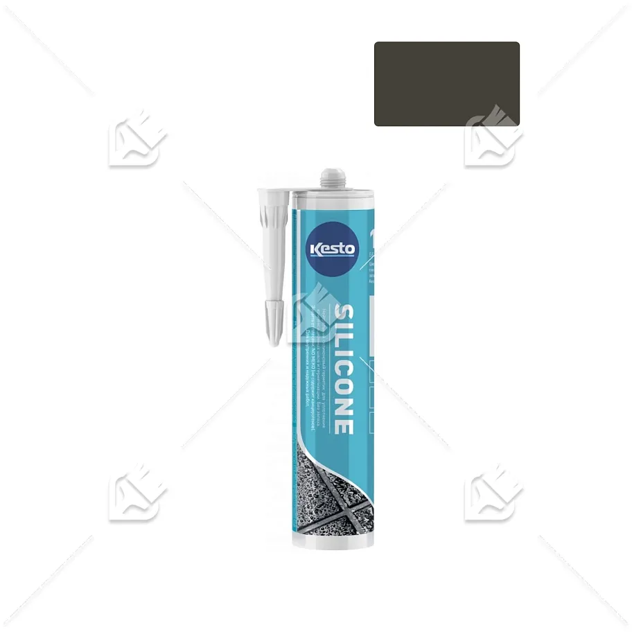 Герметик силиконовый санитарный нейтральный Kesto Silicone 50 черный 310 мл