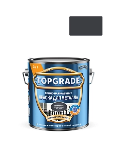 Краска для металла Topgrade гладкая глянцевая графитовая RAL 7024 2л