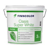 Краска OASIS SUPER WHITE белая гл/мат 3л