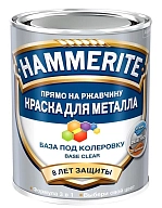 Краска для металлических поверхностей алкидная Hammerite гладкая база бесцветная 0,65 л