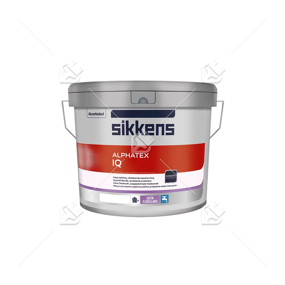 Краска для внутренних и наружных работ акриловая Sikkens Alphatex IQ полуматовая база BS N00 4,65 л.
