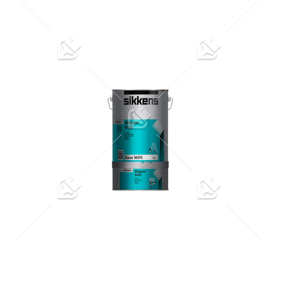 Покрытие эпоксидное для пола и стен Sikkens Wapex 660 SET полуматовое база BS W05 5 л.