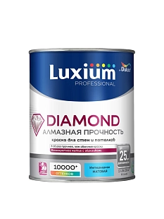 Краска для стен и потолков водно-дисперсионная Luxium Diamond Matt матовая база BW 1 л