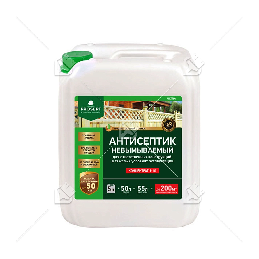 Антисептик защитный для древесины невымываемый Prosept Ultra концентрат 1:10 5 л.