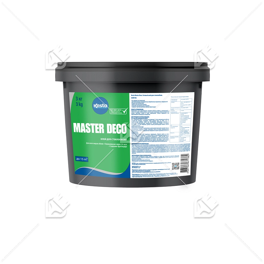 Клей для стеклообоев Kesto Master Deco 3 кг.