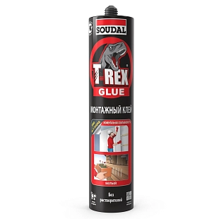 Клей монтажный универсальный акриловый Soudal T-REX Моментальная схватываемость белый 380 г