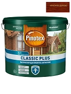 Пропитка декоративная для защиты древесины Pinotex Classic Plus 3 в 1 красное дерево 2,5 л.