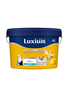 Краска для кухни и ванной латексная Luxium Ultra Resist матовая база BW 5 л