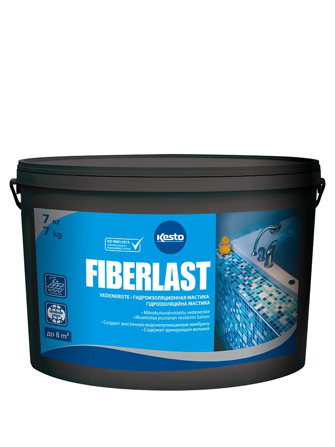Мастика гидроизоляционная Kesto FIBERLAST  7 кг