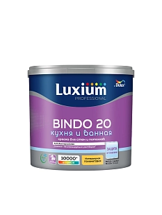 Краска для кухни и ванной Luxium Professional Bindo 20 полуматовая база BC 2,25 л