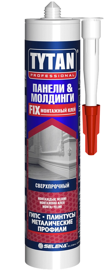 Клей монтажный Tytan Professional Панели & Молдинги бежевый 310 мл.