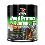 Пропитка декоративная для защиты древесины Dufa Wood Protect Supreme бесцветная 0,75 л