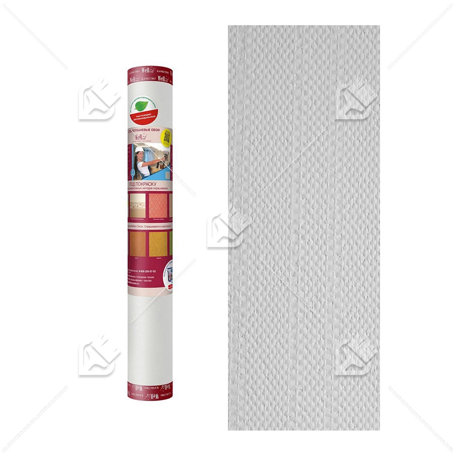 Стеклообои под покраску Wellton Optima Модерн 1х25 м