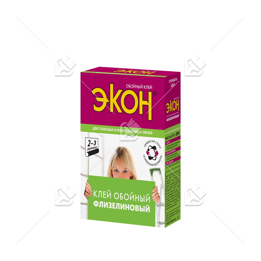 Клей обойный для флизелиновых обоев Экон Флизелиновый 200 г.