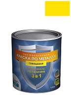 Грунт-эмаль 3 в 1 Технолюкс гладкая желтая 1,9 кг