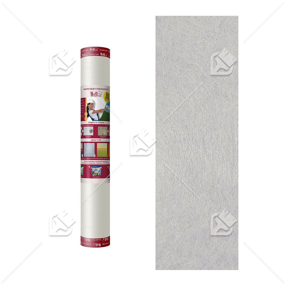 Малярный стеклохолст Wellton 1x50м. 45 г./кв.м. 