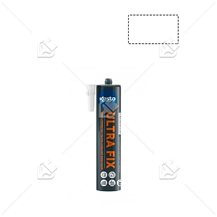 Клей герметик ультра сильный Kesto Ultra Fix белый 310мл.