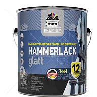 Эмаль на ржавчину Dufa Premium Hammerlack 3-в-1 гладкая RAL 9010 белая 2,5 л.