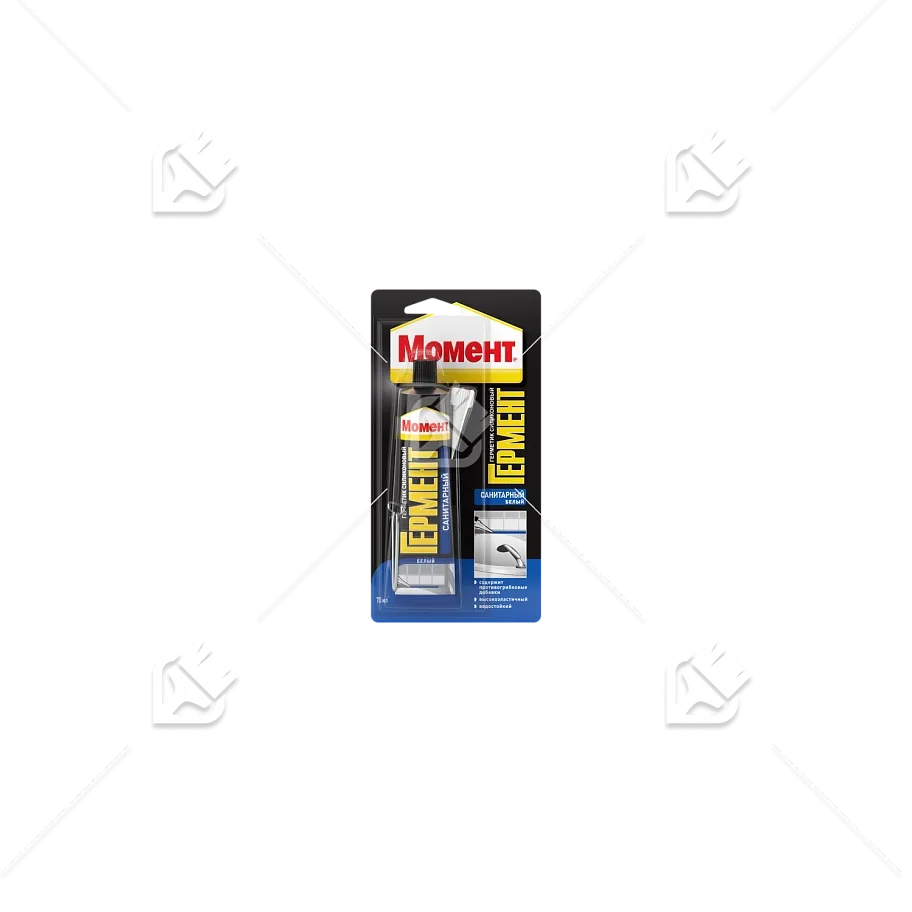 Герметик силиконовый санитарный Момент Гермент белый 70 мл
