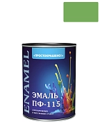 Эмаль ПФ-115 универсальная алкидная Простокрашено ярко-зеленая 1,8 кг