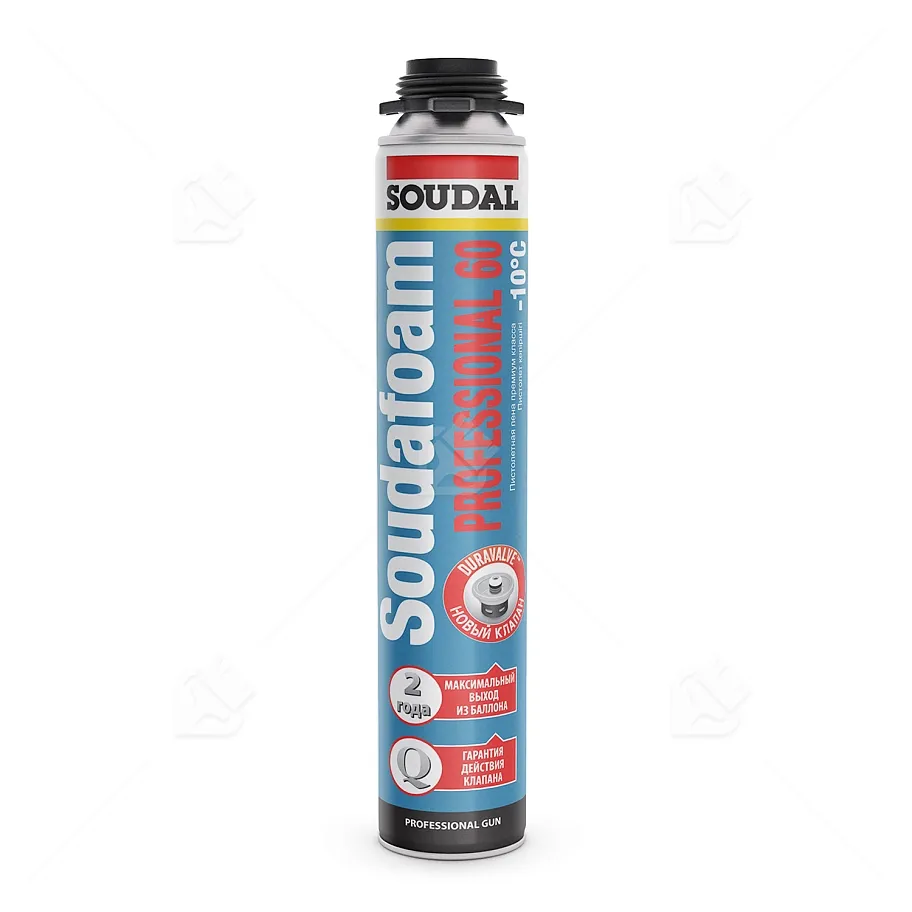 Пена профессиональная Soudal Soudafoam Professional зимняя 750 мл. выход 60 л.
