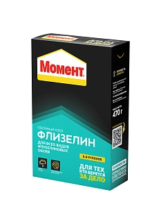 Клей обойный для флизелиновых обоев Момент Флизелин 470 г