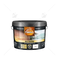 Пропитка декоративная для защиты древесины Pinotex Extreme белая полуматовая 9 л